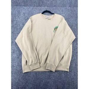 Ron Jon Surf Shop Clearwater Beach Iguana Sweatshirt Mens XL Tan Graphic Crew